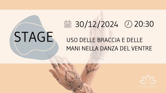 Uso delle braccia e delle mani nella danza del ventre