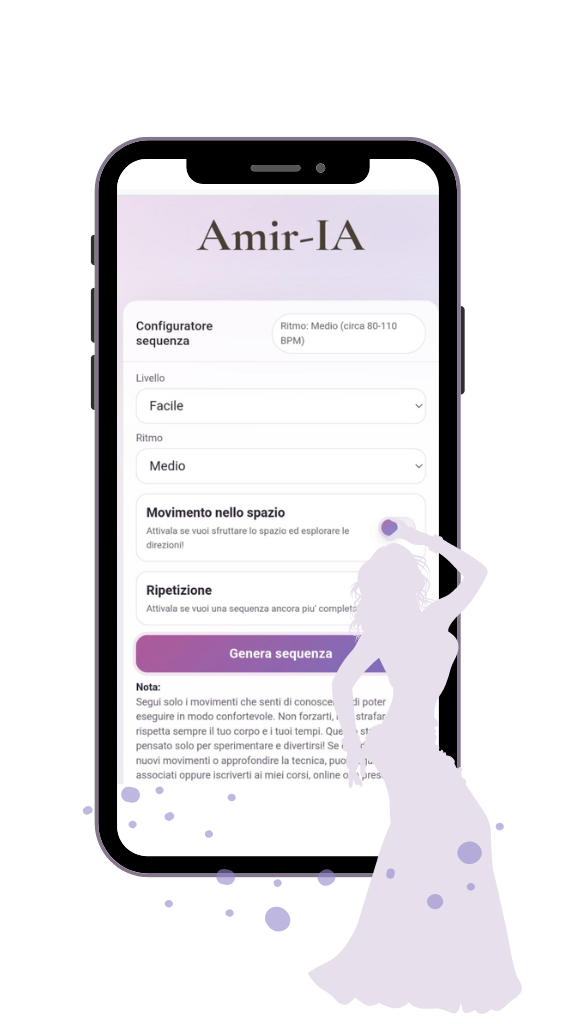 Amir-IA generatore di sequenze danzanti